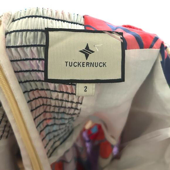 Tuckernuck Climbing Cosmos Valerie Dress Floral Red 2 - Picture 5 of 6